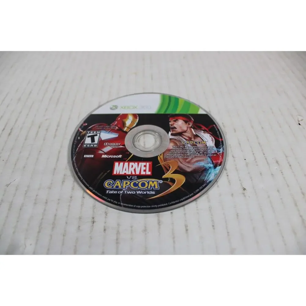 Marvel vs. Capcom 3: Fate of Two Worlds (Microsoft Xbox 360, 2011) disc only